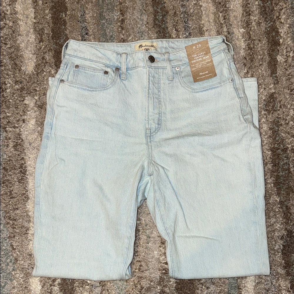 NWT Madewell Women’s Curvy Vintage Jean  High-Rise W29
